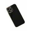 Apple iPhone 15 Pro Max Uyumlu Kılıf Volet Silikon - Siyah