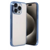 Apple iPhone 15 Pro Max Uyumlu Lensli Silikon - Açık Mavi