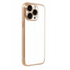 Apple iPhone 15 Pro Max Uyumlu Lensli Silikon - Gold