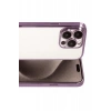 Apple iPhone 15 Pro Max Uyumlu Lensli Silikon - Mor