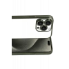 Apple iPhone 15 Pro Max Uyumlu Lensli Silikon - Yeşil