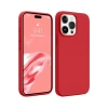 Apple iPhone 15 Pro Uyumlu Kılıf First Silikon - Kırmızı