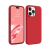 Apple iPhone 15 Pro Uyumlu Kılıf First Silikon - Kırmızı