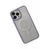 Apple iPhone 15 Pro Uyumlu Kılıf Room Magneticsafe Silikon - Lila