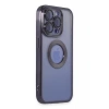 Apple iPhone 15 Pro Uyumlu Kılıf Slot Silikon - Mor