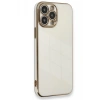 Apple iPhone 15 Pro Uyumlu Kılıf Volet Silikon - Beyaz