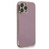 Apple iPhone 15 Pro Uyumlu Kılıf Volet Silikon - Mor