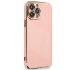 Apple iPhone 15 Pro Uyumlu Kılıf Volet Silikon - Pembe