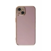 Apple iPhone 15 Uyumlu Kılıf Volet Silikon - Mor