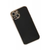 Apple iPhone 15 Uyumlu Kılıf Volet Silikon - Siyah