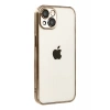 Apple iPhone 15 Uyumlu Lensli Silikon - Çöl Titanyum