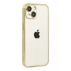 Apple iPhone 15 Uyumlu Lensli Silikon - Gold