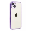 Apple iPhone 15 Uyumlu Lensli Silikon - Mor