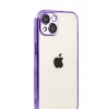 Apple iPhone 15 Uyumlu Lensli Silikon - Mor