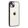 Apple iPhone 15 Uyumlu Lensli Silikon - Siyah