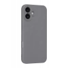 Apple iPhone 16 Plus Uyumlu Kılıf First Silikon - Gri