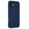 Apple iPhone 16 Plus Uyumlu Kılıf First Silikon - Lacivert