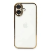 Apple iPhone 16 Plus Uyumlu Kılıf Lensli Silikon - Gold