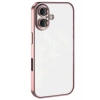 Apple iPhone 16 Plus Uyumlu Kılıf Lensli Silikon - Pembe