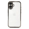 Apple iPhone 16 Plus Uyumlu Kılıf Lensli Silikon - Titanyum Gri