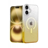 Apple iPhone 16 Plus Uyumlu Pummel Shiny Magsafe Kapak - Gold