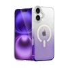 Apple iPhone 16 Plus Uyumlu Pummel Shiny Magsafe Kapak - Mor