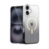 Apple iPhone 16 Plus Uyumlu Pummel Shiny Magsafe Kapak - Siyah