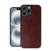 Apple iPhone 16 Pro Max Uyumlu Kılıf Aras Deri Kapak - Bordo