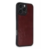 Apple iPhone 16 Pro Max Uyumlu Kılıf Aras Deri Kapak - Bordo
