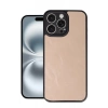 Apple iPhone 16 Pro Max Uyumlu Kılıf Aras Deri Kapak - Pudra