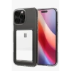 Apple iPhone 16 Pro Max Uyumlu Kılıf Kart Şeffaf Silikon - Şeffaf