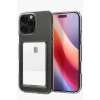 Apple iPhone 16 Pro Max Uyumlu Kılıf Kart Şeffaf Silikon - Şeffaf