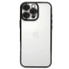 Apple iPhone 16 Pro Max Uyumlu Kılıf Lensli Silikon - Siyah