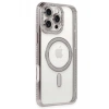 Apple iPhone 16 Pro Uyumlu Kılıf Joke Simli Magneticsafe Kılıf - Pembe