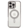 Apple iPhone 16 Pro Uyumlu Kılıf Joke Simli Magneticsafe Kılıf - Pembe