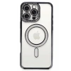 Apple iPhone 16 Pro Uyumlu Kılıf Joke Simli Magneticsafe Kılıf - Siyah