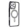Apple iPhone 16 Pro Uyumlu Kılıf Joke Simli Magneticsafe Kılıf - Siyah
