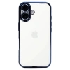 Apple iPhone 16 Uyumlu Kılıf Lensli Silikon - Açık Mavi