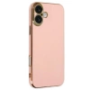 Apple iPhone 16 Uyumlu Kılıf Volet Silikon - Pembe