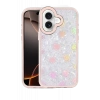 Apple iPhone 16 Uyumlu Lumi Desenli Kapak - Pembe
