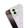 Apple iPhone 16 Uyumlu Lumi Desenli Kapak - Yeşil