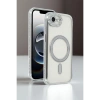 Apple iPhone 16E Joke Simli Magneticsafe Kılıf - Gümüş