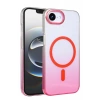 Apple iPhone 16E Uyumlu Glossy Magsafe Kapak - Pembe