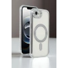 Apple iPhone 16E Uyumlu Joke Simli Magneticsafe Kılıf - Siyah