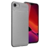 Apple iPhone 16E Uyumlu Kılıf Auto Focus Karbon Kapak - Gri
