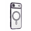 Apple iPhone 17 Air Uyumlu Joke Simli Magneticsafe Kılıf - Derin Mor