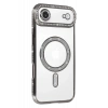 Apple iPhone 17 Air Uyumlu Joke Simli Magneticsafe Kılıf - Gümüş
