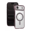 Apple iPhone 17 Air Uyumlu Joke Simli Magneticsafe Kılıf - Pembe