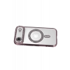 Apple iPhone 17 Air Uyumlu Joke Simli Magneticsafe Kılıf - Pembe