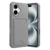 Apple iPhone 17 Kelvin Kartvizitli Silikon - Gri